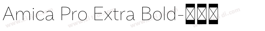 Amica Pro Extra Bold字体转换 Amica Pro Extra Bold字体转换